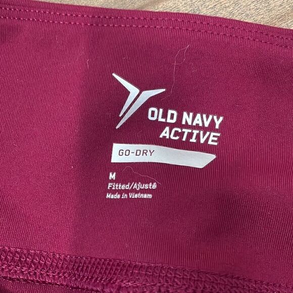 Old Navy Mesh Panel Active Leggings Plum, Sz M - Picture 6 of 7